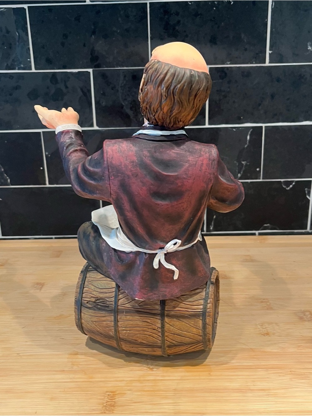 Vintage Large Wine Butler Steward Connoisseur Resin Glass Holder Decorative - Picture 5 of 11
